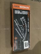 Wokin 24 Pieces 1/2in Socket Set