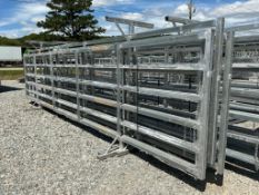 24ftX6ft Free Standing Galvanized Fence Panel