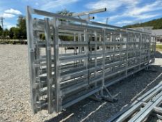 24ftX6ft Free Standing Galvanized Fence Panel