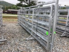 24ft X 6ft Galvanized Free Standing Corral Panels