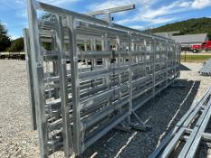 24ftX6ft Free Standing Galvanized Fence Panel