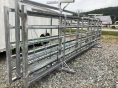 24ft X 6ft Galvanized Free Standing Corral Panels