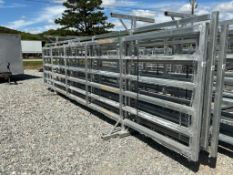 24ftX6ft Free Standing Galvanized Fence Panel