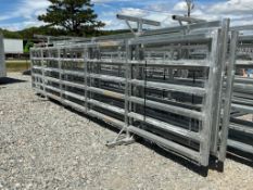 24ftX6ft Free Standing Galvanized Fence Panel