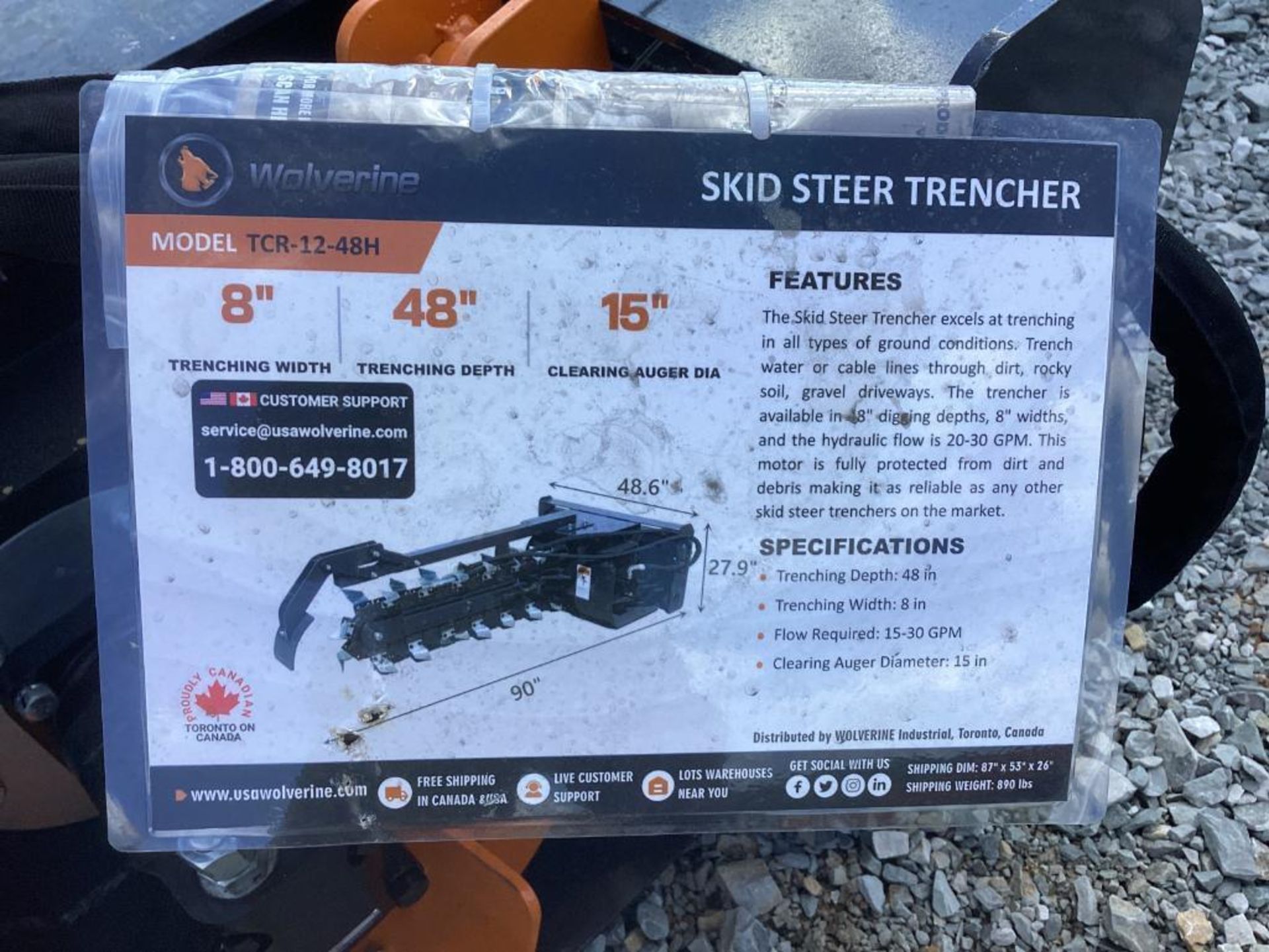 Skid Steer Trencher - Image 8 of 9