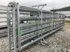 24ft X 6ft Galvanized Free Standing Corral Panels