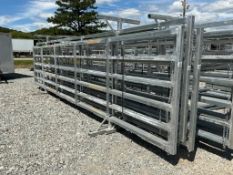 24ftX6ft Free Standing Galvanized Fence Panel