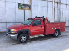 2005 GMC Sierra Utility Truck, VIN # 1gdjc34215e283944