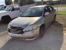 2004 Toyota Corolla Passenger Car, VIN # 2t1br32e14c168668