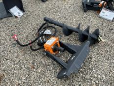 Wolverine Mini Skid Steer Mount Auger Driver and Bit