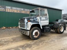 1989 Ford LN8000 Day Cab Semi, VIN # 1ftyr82a4kva58566