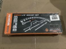 Wokin 24 Pieces 1/2in Socket Set