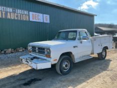 1990 Dodge W350 Pickup Pickup Truck, VIN # 1b7km3689ls621628