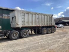 2000 East Manufacturing Tri Axle Dump Trailer, VIN # 1e1dl3824yrd29491