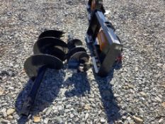 Wolverine Skid Steer Mount Auger Drive and Bits