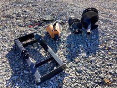 Wolverine Skid Steer Mount Auger Drive and Bits