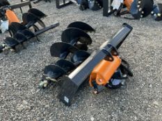 Wolverine Skid Steer Mount Auger Drive and Bits