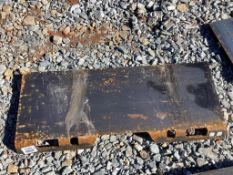 Wolverine Skid Steer Mount Blank Utility Plate