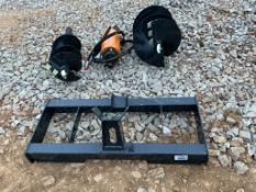 Wolverine Skid Steer Mount Auger Drive and Bits