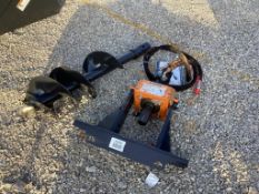 Wolverine Mini Skid Steer Auger Drive and Bit