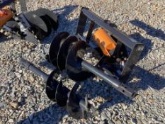 Wolverine Skid Steer Mount Auger Drive and Bits
