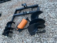 Wolverine Skid Steer Mount Auger Drive and Bits