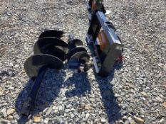 Wolverine Skid Steer Mount Auger Drive and Bits