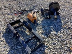 Wolverine Skid Steer Mount Auger Drive and Bits
