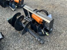 Wolverine Skid Steer Mount Auger Drive and Bits