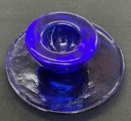 Kosta Boda Blue Art Glass Bowl
