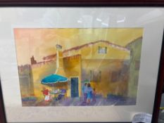 Framed Watercolor by Mary Montgomery