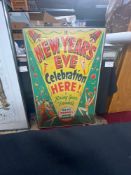 Vintage Framed New Year's Eve Poster