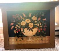 Shelf Style Framed Floral Print
