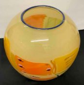 Large Hand Blown Art Glass Case