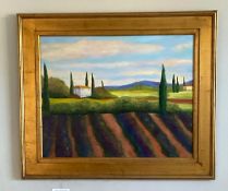 Beautiful Tuscan Style Original Oil Painting by Demi Stalin