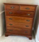 Antique Cherry 6 Drawer Chest