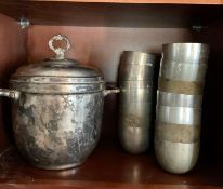 14 Assorted Engraved Jefferson Cups