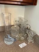 Assorted Cut and Pressed Glass