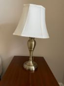 Pair of Brushed Nickel Table Lamps
