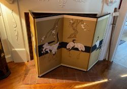 Japanese 4 Panel Folding Screen