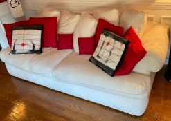 Upholstered Round Armed Sofa