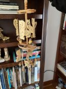 2 Sets of Handmade Shell, Wood and Straw Wind Chimes