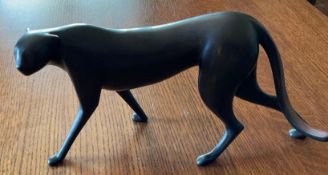 Bronze Cheetah Sculpture signed and numbered by the Artist, Loet Venderveen #123 of 500