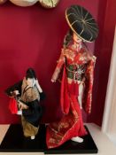 Geisha Doll with Samurai Doll