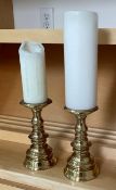 Pair of Baldwin Brass Candle Holders
