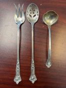 3 Decorative Sterling Silver Serving Pieces