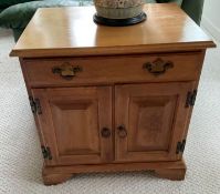 2 Door Single Drawer Side Table