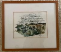 Framed Watercolor Signed Neely