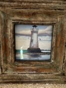 Framed Lighthouse Photograph