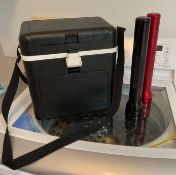Cooler with 2 Mag Lites